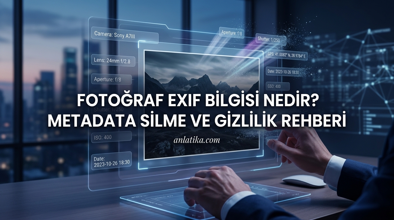 Fotoğraf EXIF Bilgisi Nedir? Metadata Silme ve Gizlilik Rehberi
