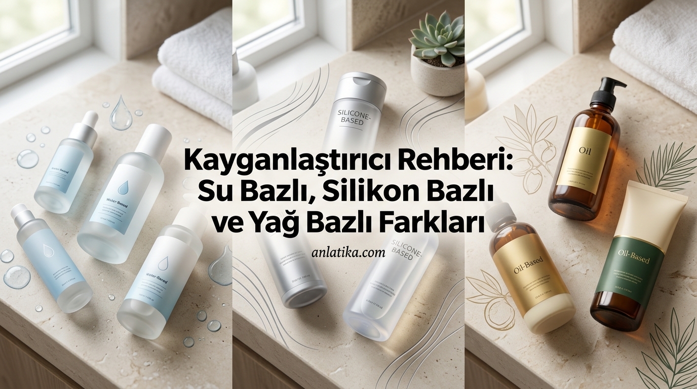 Kayganlaştırıcı Rehberi: Su Bazlı, Silikon Bazlı ve Yağ Bazlı Farkları